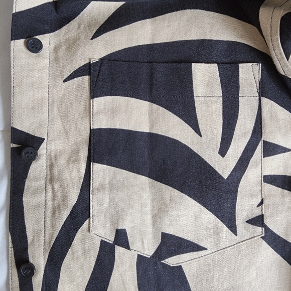 Joie Black and Cream Patterned Top - Picture 11 of 12